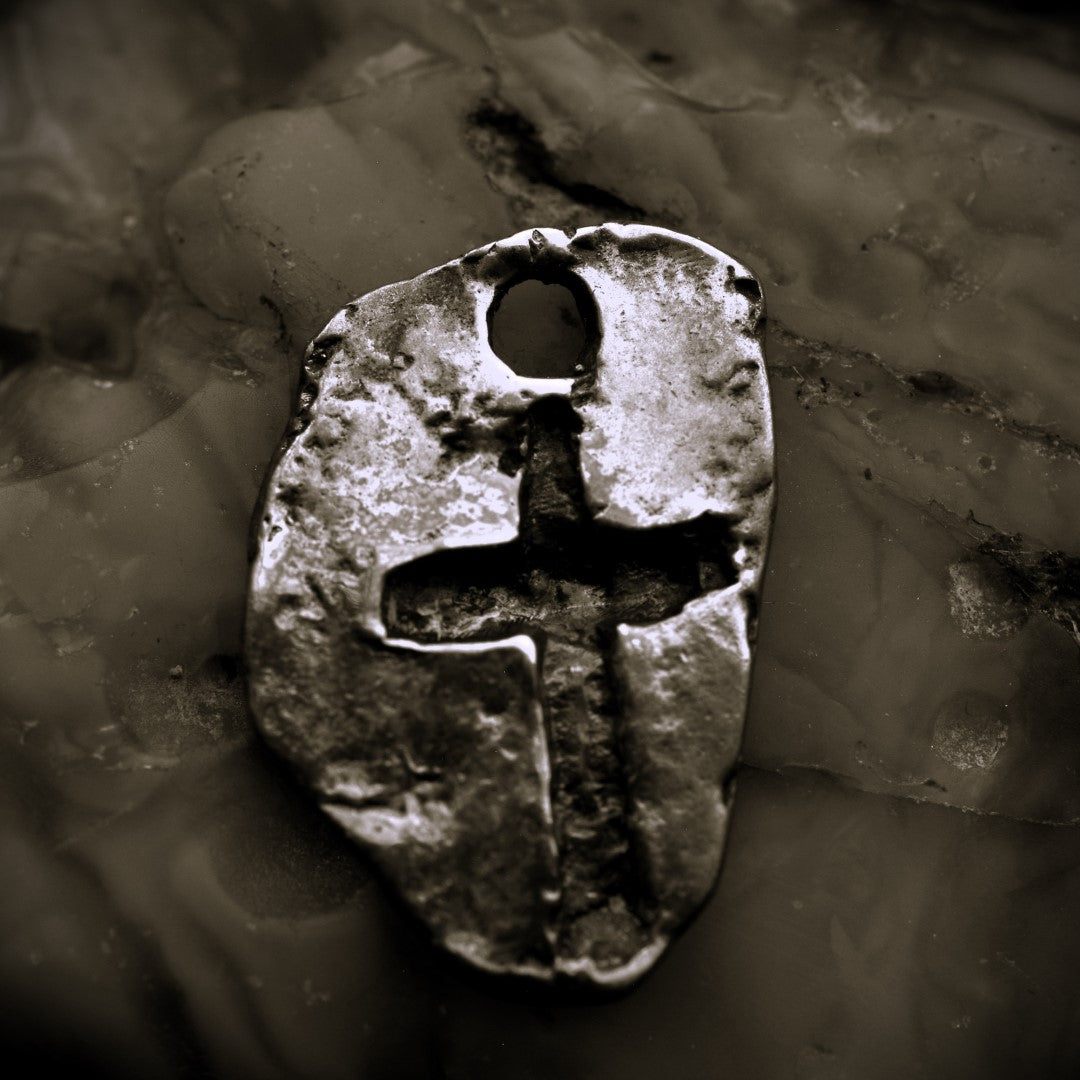 Сребърен медальон 925 „Масивен кръсти духовна защита | Оксидирано бохо–рустик бижу | Арт Дива (Копие)