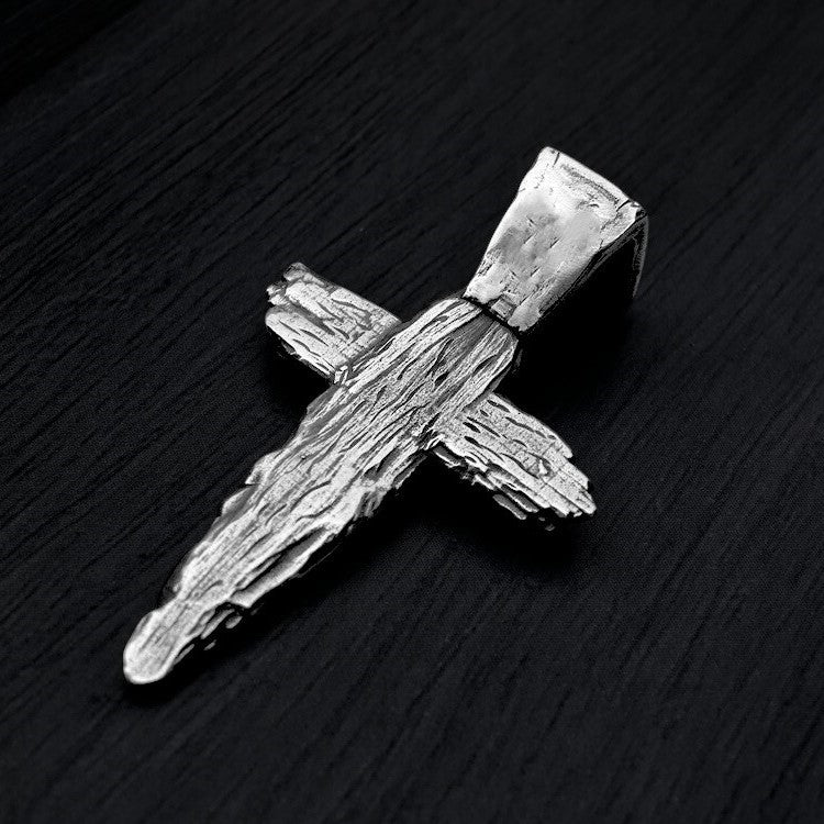 Сребърен кръст 925 с Дева Мария и Младенеца | Ръчно изработен медальон талисман | Християнско бижу за вяра и закрила | Арт Дива