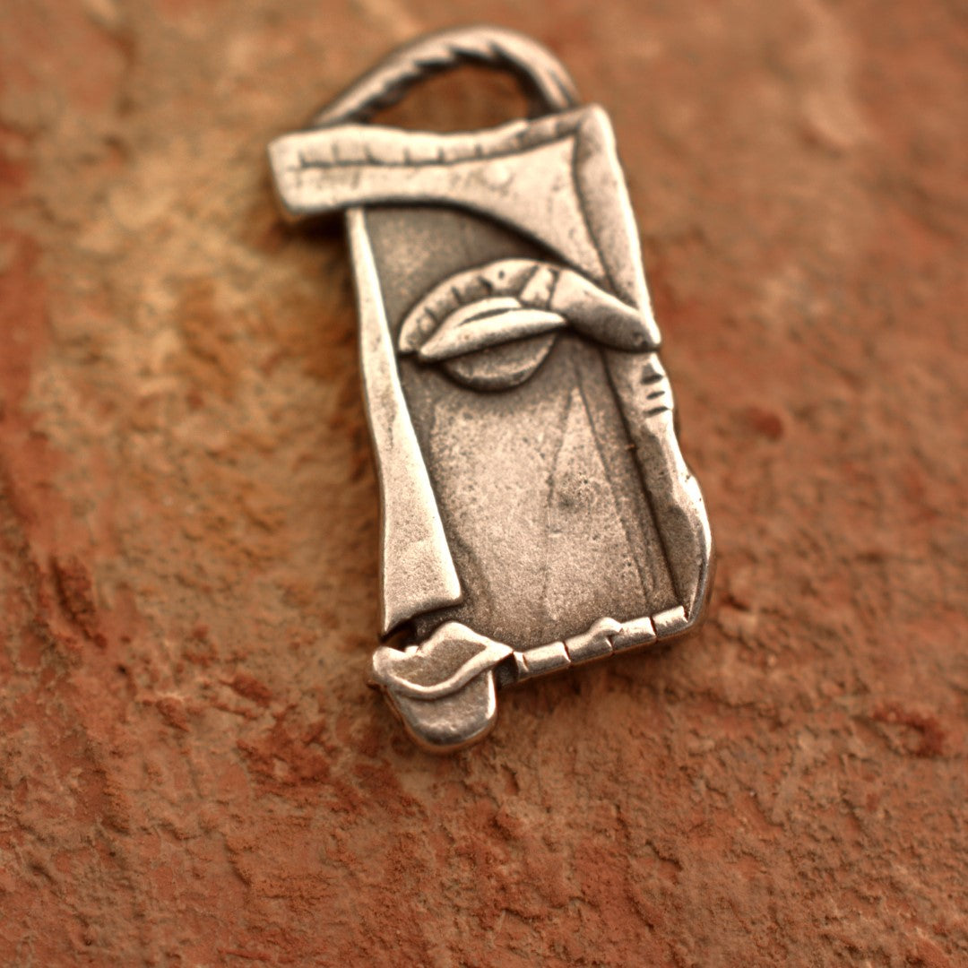 Сребро 925 Лицето на Муза | Артистично Бижу за Творчески Души | Ръчно Изработено Скулптурно Бижу от Art Diva | Бохо Рюстик Стил