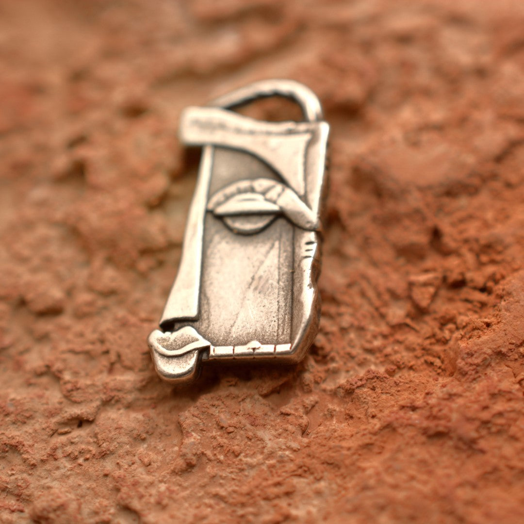 Сребро 925 Лицето на Муза | Артистично Бижу за Творчески Души | Ръчно Изработено Скулптурно Бижу от Art Diva | Бохо Рюстик Стил