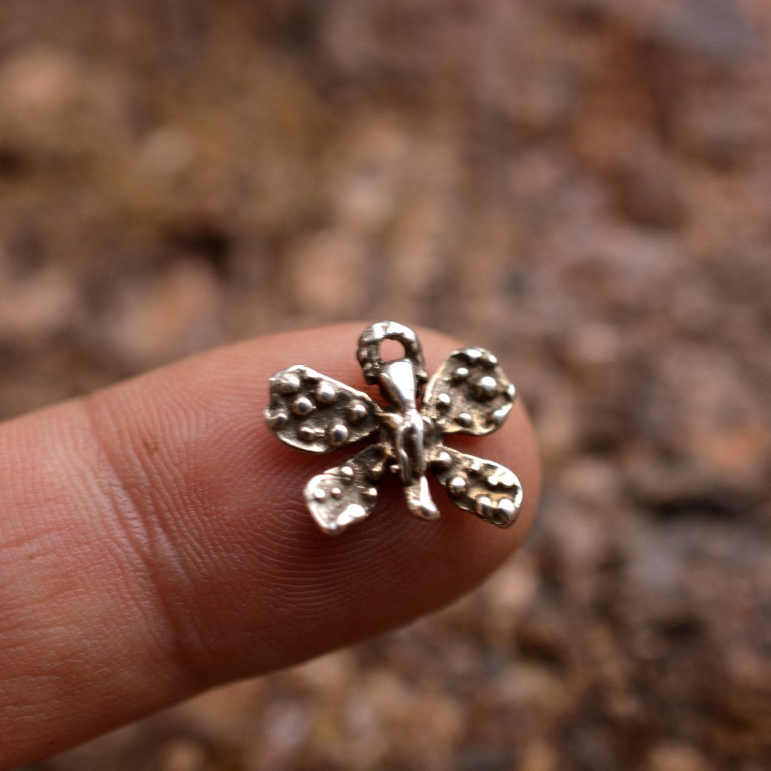 Сребърен медальон 925 пеперуда – талисман за промяна и лека, скулптурни бижута, бохо стил, ръчна изработка, подходящ подарък за майка, дъщеря или приятелка Арт Дива
