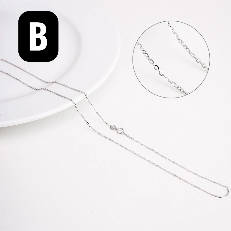 Дамска Сребърна Верига (Синджир) – Сребро 925, Дължина 45+5 Сантиметра – 5 Варианта