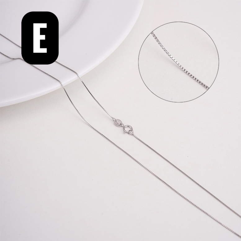 Дамска Сребърна Верига (Синджир) – Сребро 925, Дължина 45+5 Сантиметра – 5 Варианта