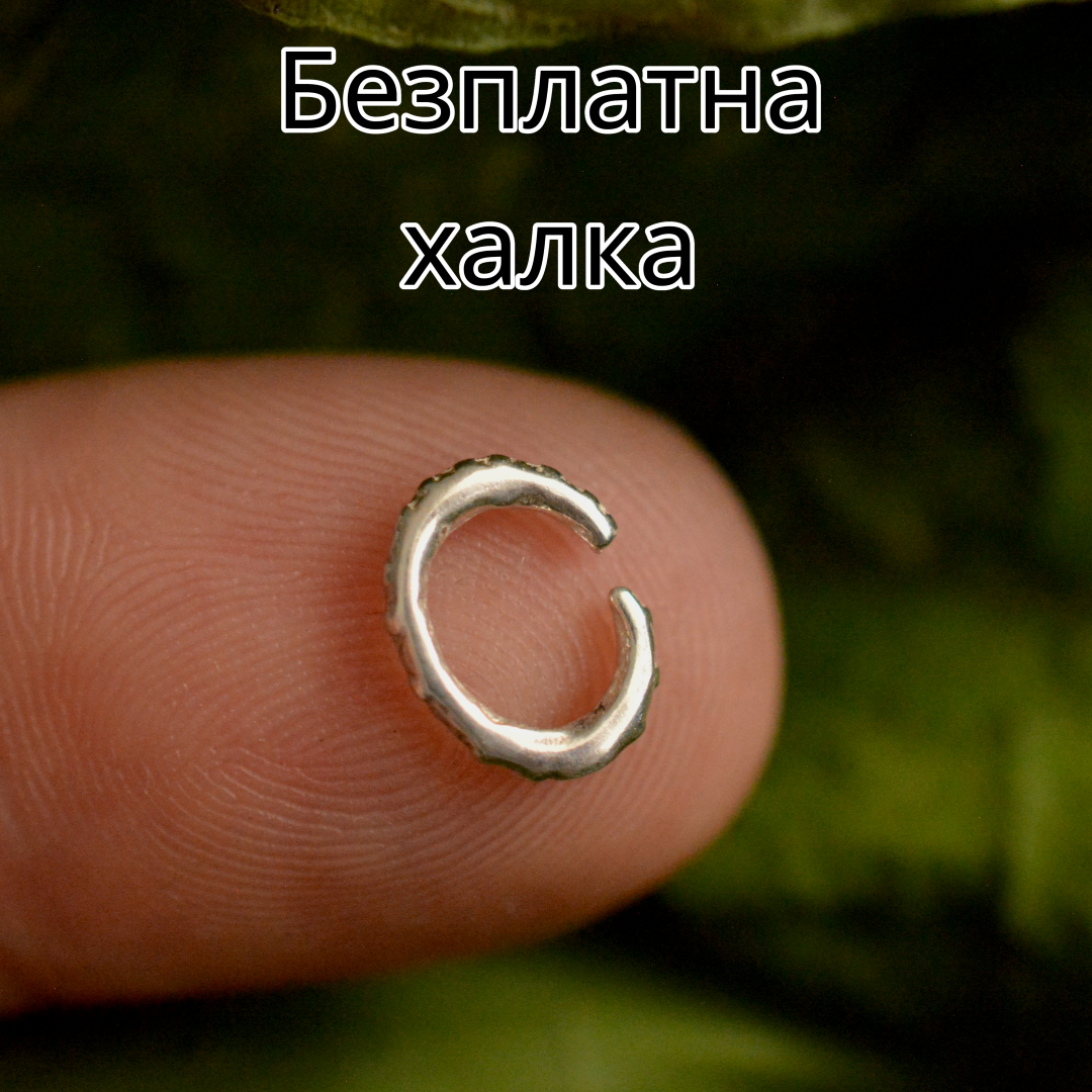 Сребърен медальон лапичка 925 с позлатени акценти – бохо талисман за обич към животните | Арт Дива