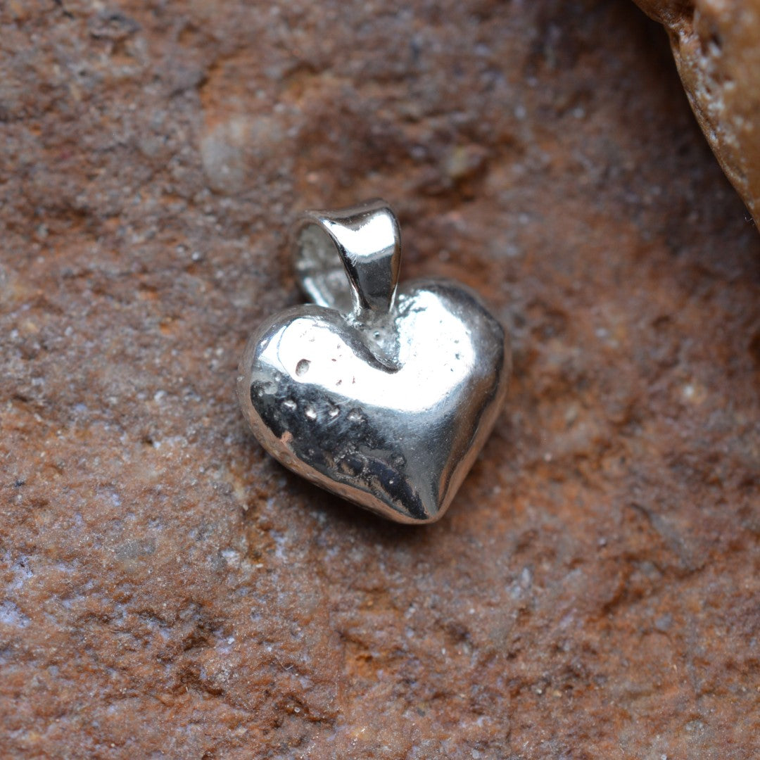 Сребърен медальон сърце 925 – мини артистичен дизайн | Арт Дива