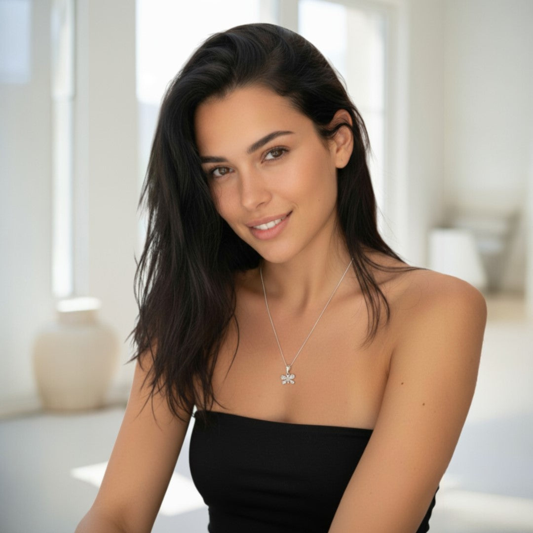 Сребърен медальон 925 пеперуда – талисман за промяна и лекота, скулптурни бижута, бохо стил, ръчна изработка, подходящ подарък за майка, дъщеря или приятелка  Арт Дива