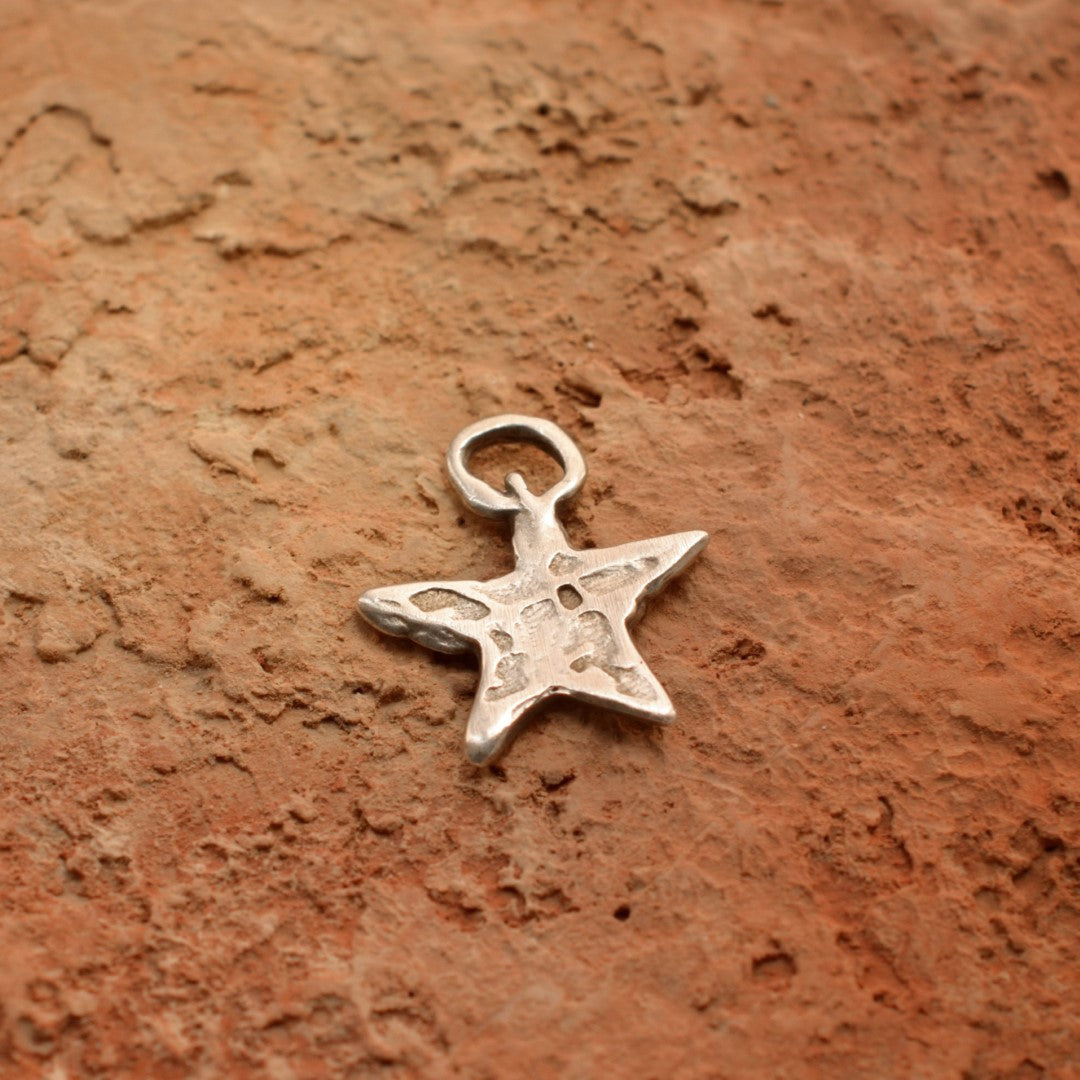 Сребърен медальон 925 звезда – талисман за надежда, скулптурни бижута, бохо стил, ръчна изработка, подходящ подарък за майка, дъщеря или приятелка | Арт Дива